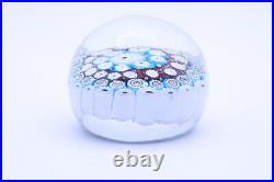 Millefiori Paperweight BAROVIER TOSO, Murano Italy with Label Vintage