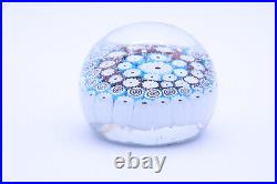 Millefiori Paperweight BAROVIER TOSO, Murano Italy with Label Vintage