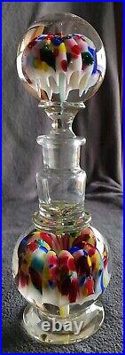 Millville NJ Confetti Glass Paperweight Inkwell Circa 1900-1912