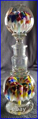 Millville NJ Confetti Glass Paperweight Inkwell Circa 1900-1912