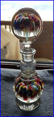 Millville NJ Confetti Glass Paperweight Inkwell Circa 1900-1912