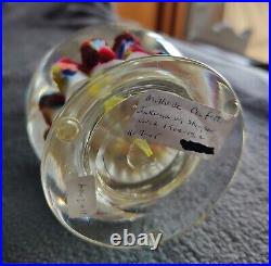 Millville NJ Confetti Glass Paperweight Inkwell Circa 1900-1912