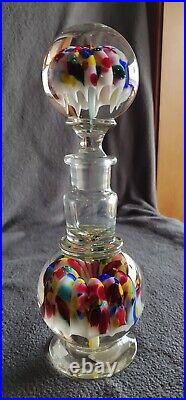 Millville NJ Confetti Glass Paperweight Inkwell Circa 1900-1912