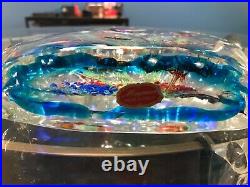 Murano Glass Barbini Cenedese Style Glass Fish Tank Aquarium Heavy Sculpture