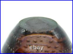 Murano Glass Large Amethyst Bullicante Egg Shaped Paperweight