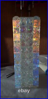 NASA Uranium Crystal Dichroic Art Glass Cube Vase Storms 3d rubik Kaleidoscope