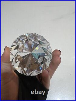 NEW Tiffany & Co Diamond Cut Paperweight Crystal Art Glass