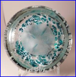 OUTSTANDING Vintage HOME SWEET HOME Frit by ED RITHNER Art Glass Paperweight