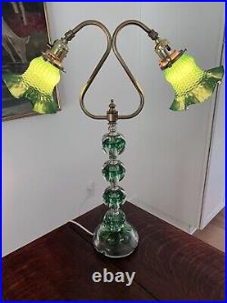 Original Signed Joe Zimmerman Paperweight Art Glass Lamp Corydon IN