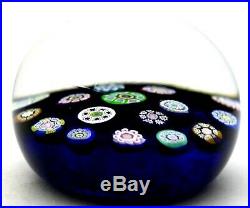 Outstanding PERTHSHIRE Vintage MILLEFIORI CANES Art Glass PAPERWEIGHT In Box