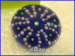 Parabelle Glass 1990 Vintage Cog Cane Looped Garland Paperweight