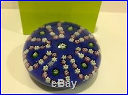 Parabelle Glass 1990 Vintage Cog Cane Looped Garland Paperweight