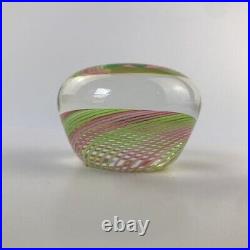 Perthshire 1977A Miniature Nosegay Lampwork Latticinio Swirl Vintage Paperweight