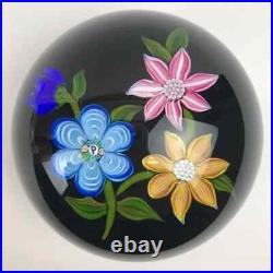 Perthshire Bouquet 1978D Annual Collection Lampwork Flowers Paperweight Signed