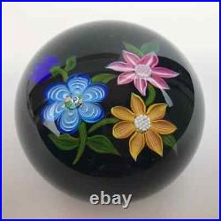 Perthshire Bouquet 1978D Annual Collection Lampwork Flowers Paperweight Signed