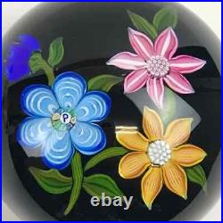 Perthshire Bouquet 1978D Annual Collection Lampwork Flowers Paperweight Signed