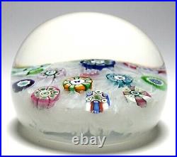 Perthshire PP11 Spaced Millefiori Paperweight with Picture canes Ltd Ed w Cert