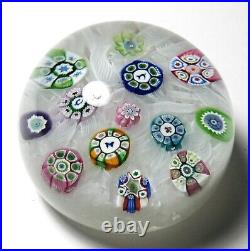 Perthshire PP11 Spaced Millefiori Paperweight with Picture canes Ltd Ed w Cert
