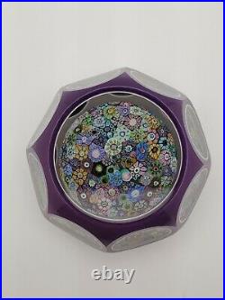 Perthshire Paperweight 1974E Double Overlay Millefiori Close pack LE 1 of 300