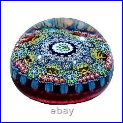 Perthshire Paperweight Peacock 3.25 Magnum Millefiori Limited Edition 1991 RARE