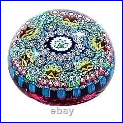 Perthshire Paperweight Peacock 3.25 Magnum Millefiori Limited Edition 1991 RARE