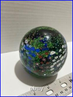 Peter Raos signed 1992 Spring Monet Series Glass Paperweight