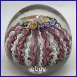Pink Antique Vintage Paperweight Unsigned Attrib. Murano