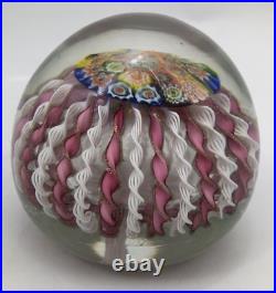 Pink Antique Vintage Paperweight Unsigned Attrib. Murano