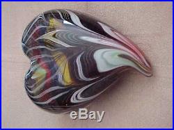 RARE Murano Italian Glass Art Heart paperweight Venice Italy mint vintage