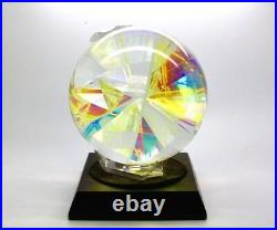 ROBERT W. STEPHAN Dichroic Globe Sphere Glass Sculpture/Paperweight, Apr 5(dia)