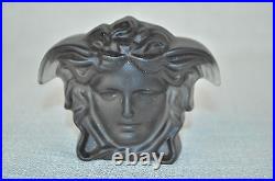 ROSENTHAL Versace Medusa Paperweight Black Dark Amethyst NIB