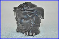 ROSENTHAL Versace Medusa Paperweight Black Dark Amethyst NIB