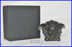 ROSENTHAL Versace Medusa Paperweight Black Dark Amethyst NIB