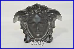 ROSENTHAL Versace Medusa Paperweight Black Dark Amethyst NIB