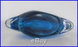 Rare Vintage Maltese Mdina Fish Head / Axe Head Vase Perfect Christmas Present
