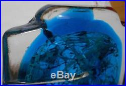 Rare Vintage Maltese Mdina Fish Head / Axe Head Vase Perfect Present