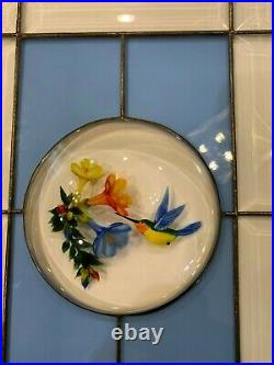 Rick Ayotte Signed Paperweight Hummingbird Framed