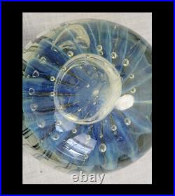 Robert Eickholt Jellyfish Paperweight Signed Studio Art Glass X Large 5.8