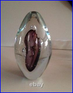 Robert Eickholt Signed, Dated 1994-3 and Coded EMFO Hand Blown Glass Paperweight