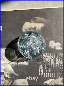 Rollin Karg Multicolor Swirl Bubbles Art Glass Sculpture Paperweight! - K read