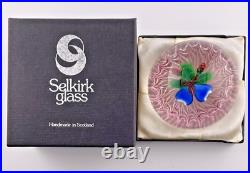 SELKIRK VTG HOLMES'85 VERY LE #27/75 CHRISTMAS BELLS ON PINK LACE WithBOX