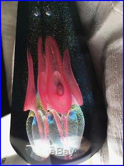 STUART ABELMAN Art Glass VINTAGE Paperweight SIGNED NUMBERED 1994