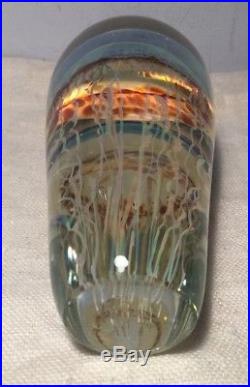 Satava Rare Vintage Large Hand Blown Jellyfish Art Glass Paperweight