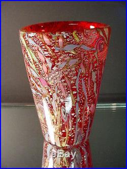 Scarce A. V. E. M. Italian Glass Vintage Tutti Frutti Paperweight Vase Murano Eames