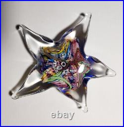 Signed DOUG SWEET Hand Blown Glass Starfish Paperweight. Beautiful