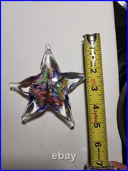 Signed DOUG SWEET Hand Blown Glass Starfish Paperweight. Beautiful