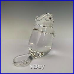 Signed Vintage Steuben Beaver Art Glass Figurine / Paperweight