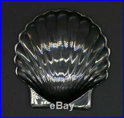 Signed Vintage Steuben Glass Scallop Sea Shell Paperweight James Noll