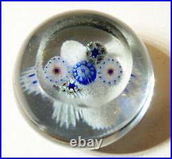 Small Antique vtg MILLEFIORI Art Glass PAPERWEIGHT from Estate Collectoion #3of5
