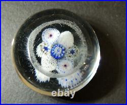 Small Antique vtg MILLEFIORI Art Glass PAPERWEIGHT from Estate Collectoion #3of5